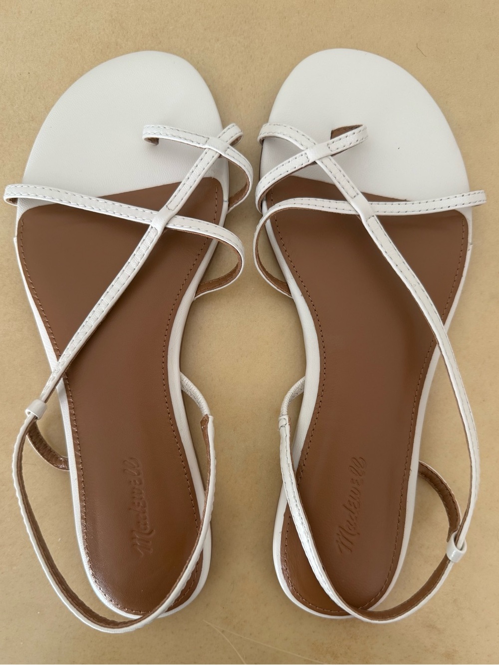 Madewell White/Cream Iggy Strappy Sandal